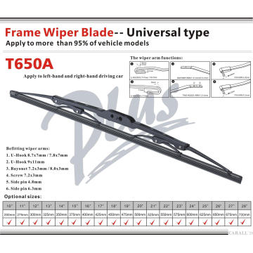 Auto Accessory Wiper Blade with Frame Adaptor